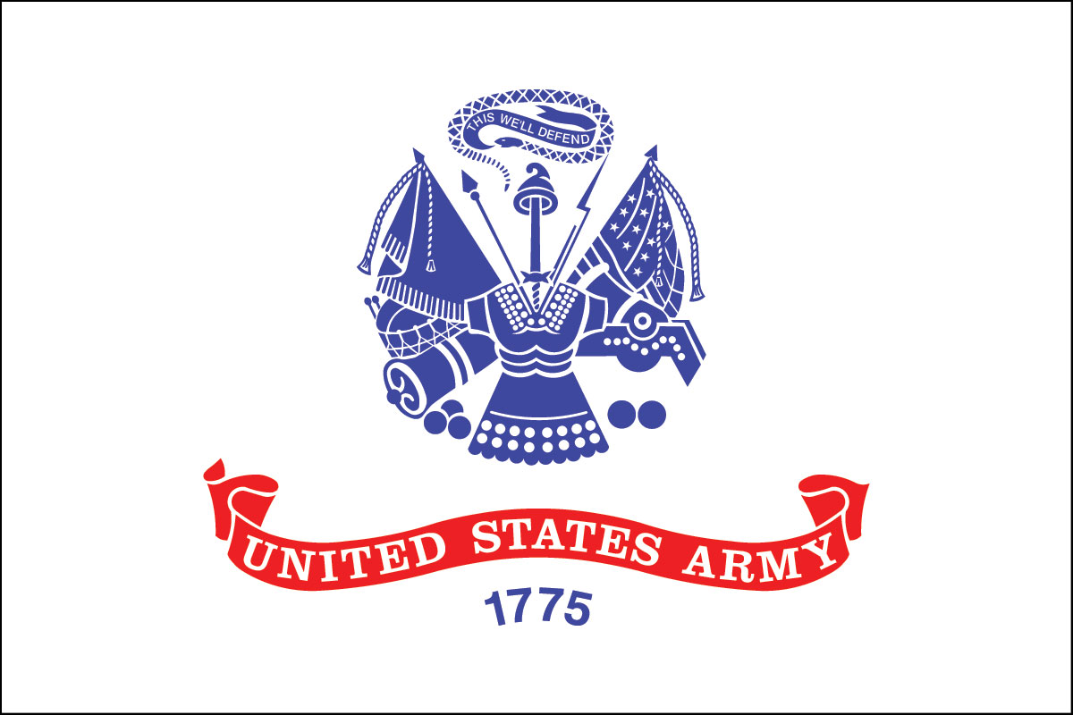 12x18" Nylon flag of US Army